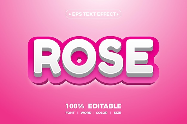 Rose Text Effect