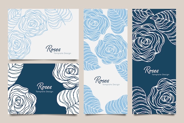 Roses template layout for