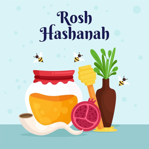 Rosh hashanah with honey