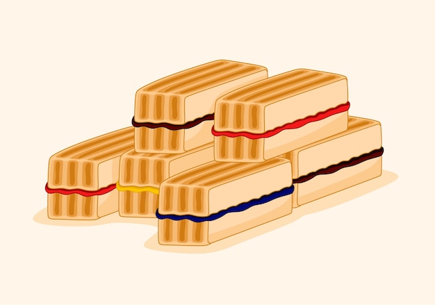 Roti Bakar Bandung Vector