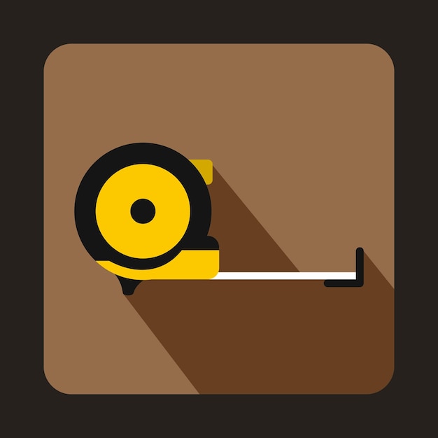 Roulette construction icon in flat style on a coffee background