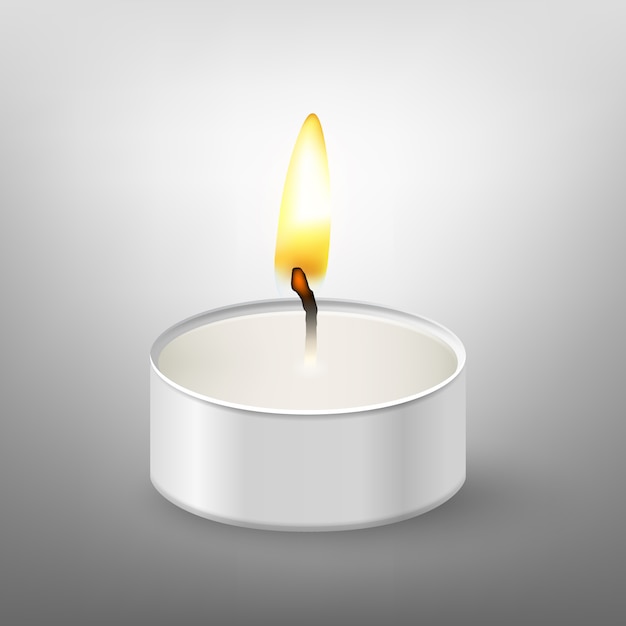 Round candle.