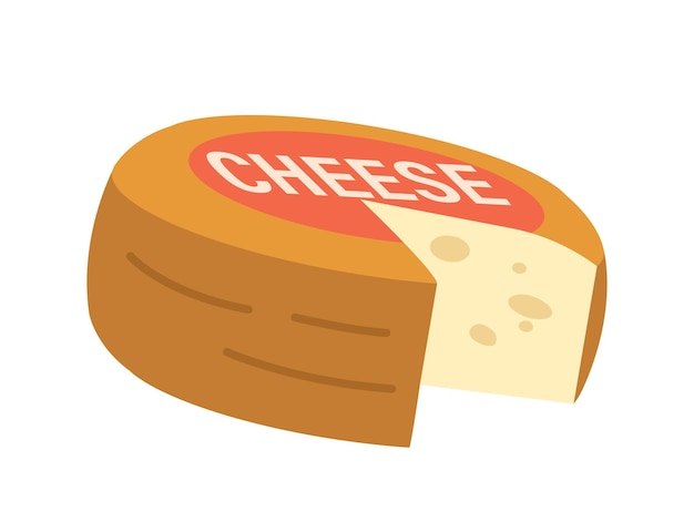 Round Cheese With A Smooth Surface Made From Cow's Goat's Or Sheep's Milk Cheese with Holes Creamy Flavor