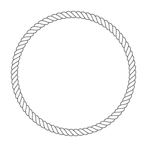 Round rope frame.