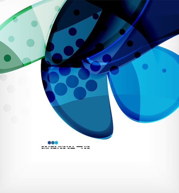 Round shapes abstract vector background