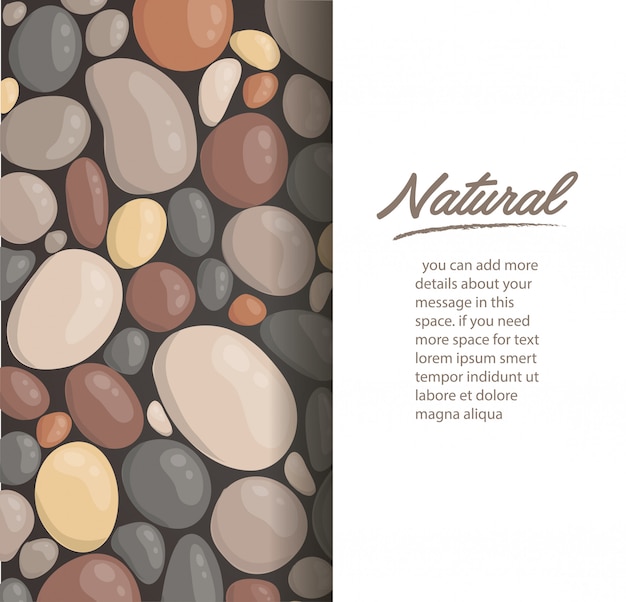 Vector round stone background wallpaper vector