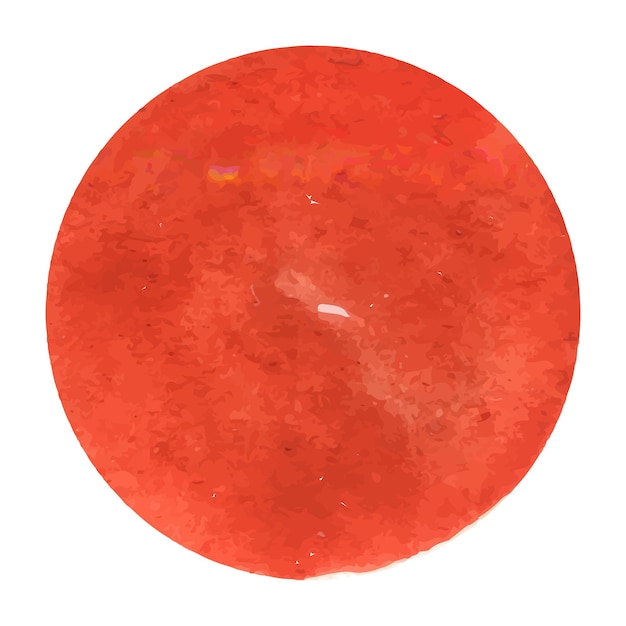 Round watercolor backgrounds in red color. copyspace watercolor stains red palette