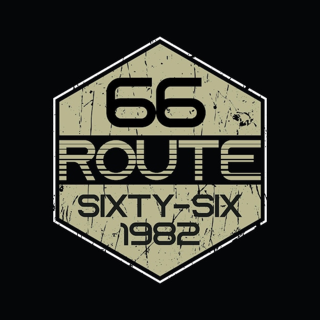 Route typography vector t shirt design illustration