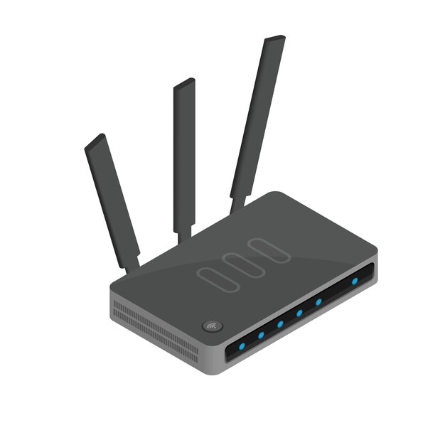 Router isometric icon great design for any purposes High speed internet connection