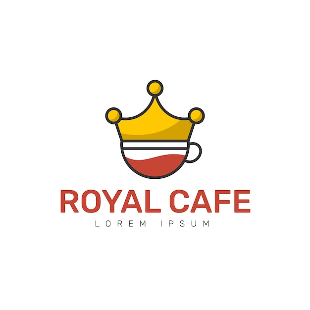 Royal Cafe Pot Logo Template