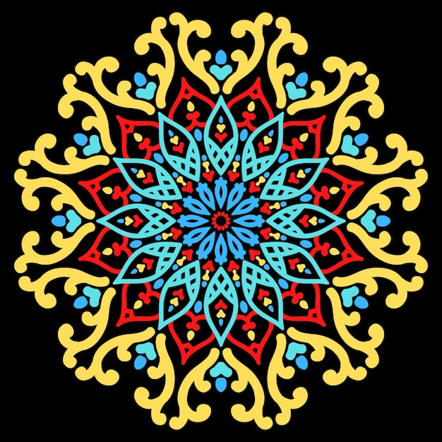 Royal Colorfull Modern Mandala Design