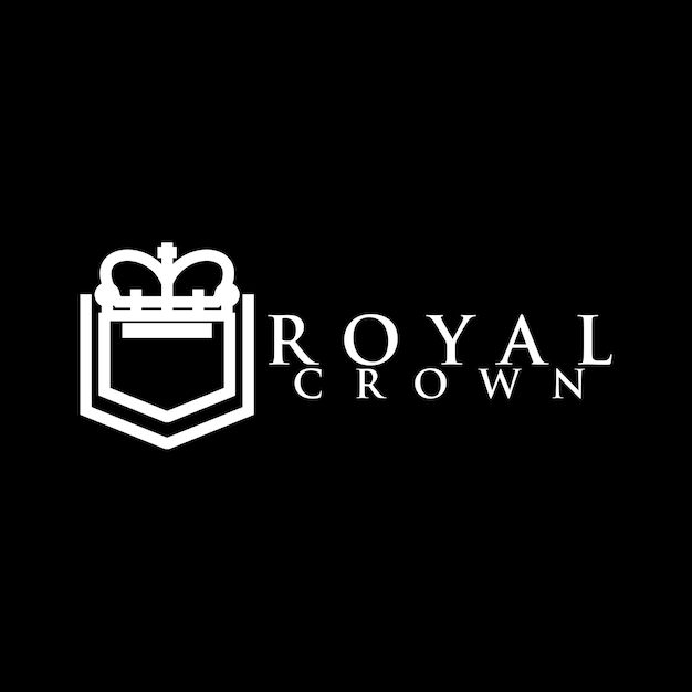 Royal Crown Logo Design Vector