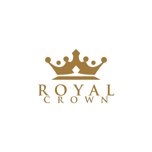 Royal Crown Logo Design Vector