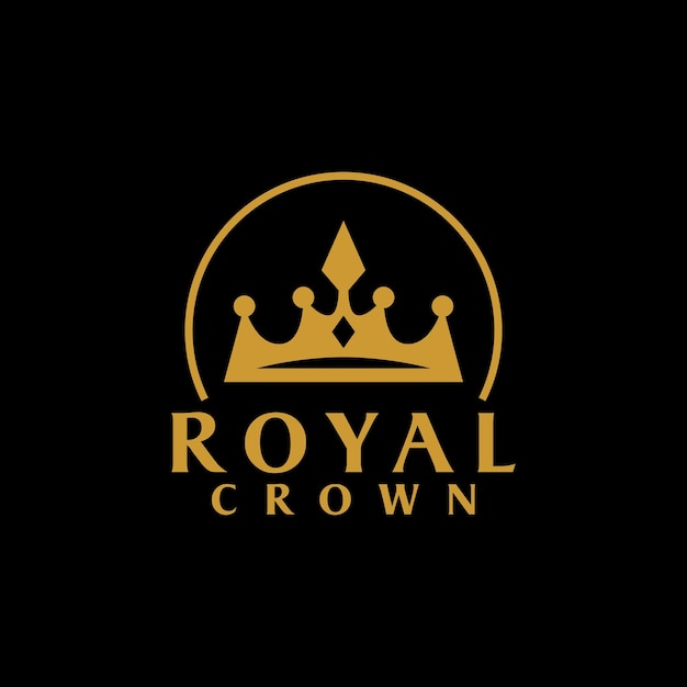 Royal Crown Logo Design Vector