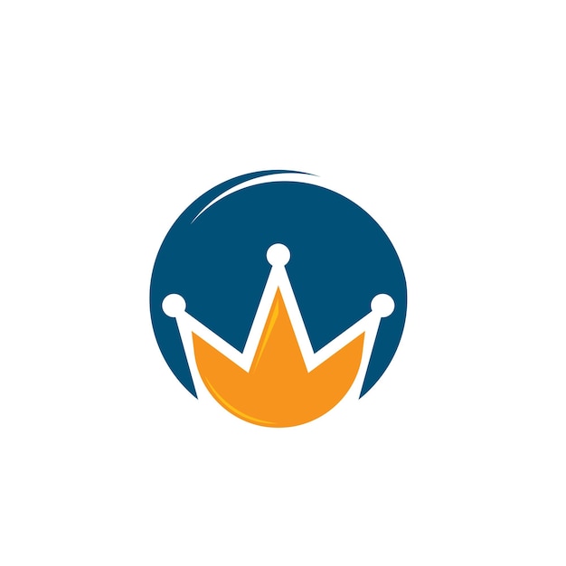 Royal crown logo icon vector illustration