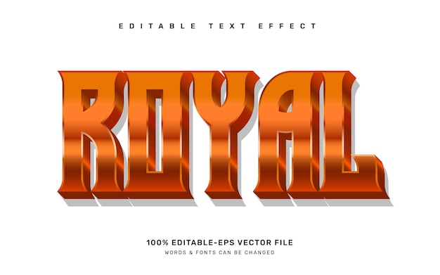 Royal editable text effect template