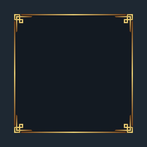 Royal golden frame luxury background with text space