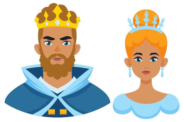 Royal King and Queen Portrait