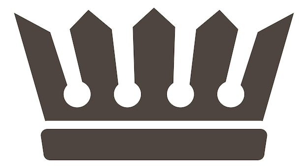 Royal logo Premium quality sign Black crown