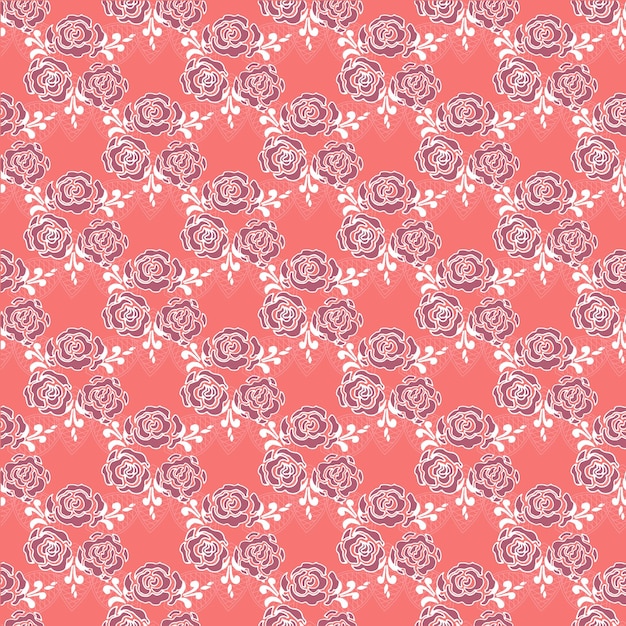 Royal seamless pattern with flowers of rose Luxury vector illustration