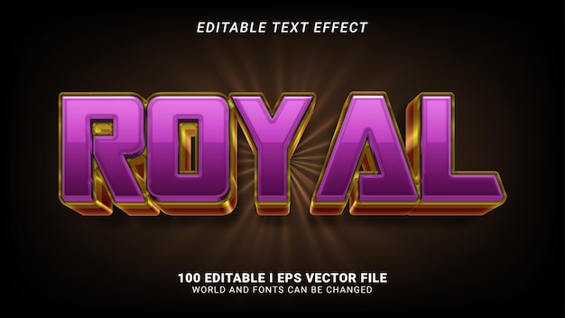 Royal text effect