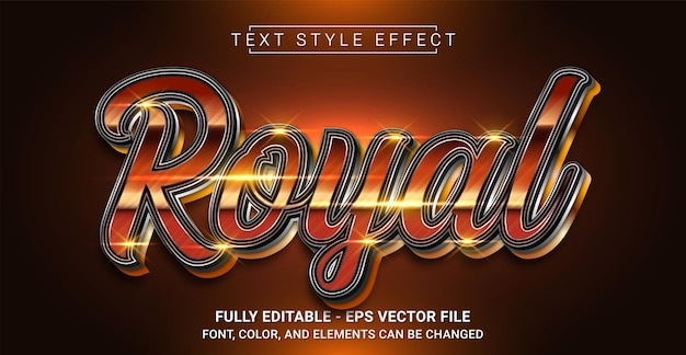 Royal Text Style Effect Editable Graphic Text Template