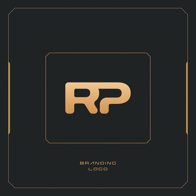 RP Letter R Combination Monogram Logo