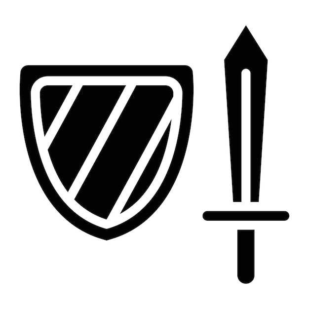 Vector rpg glyph solid black illustration