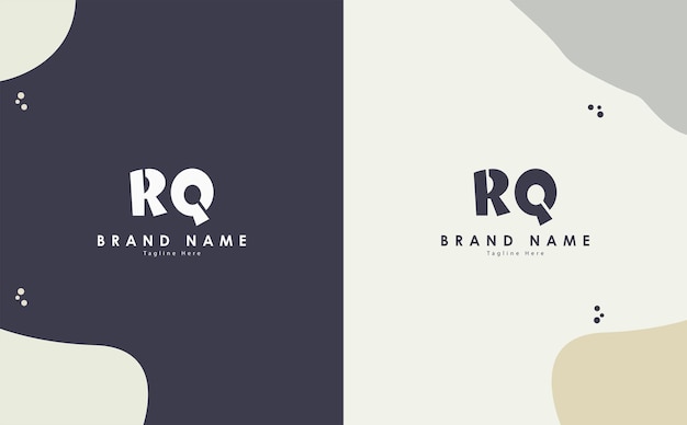 RQ Letters vector logo design