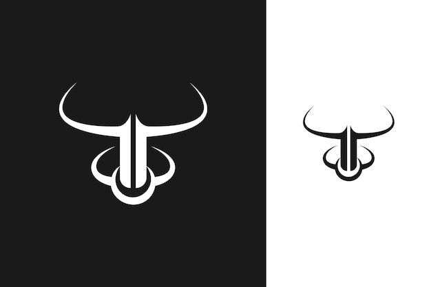 RR logo design forming a bull