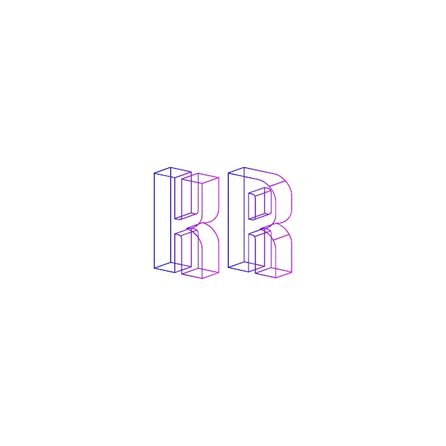 Vector rr logo design