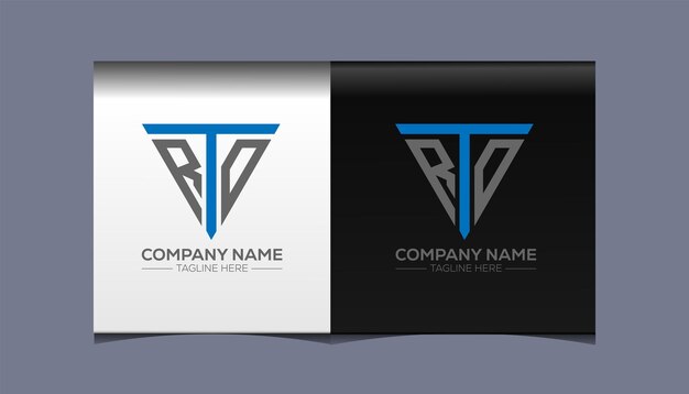 RTD initial modern logo design vector icon template