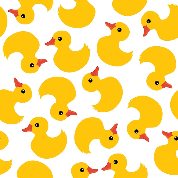 Rubber duck seamless pattern