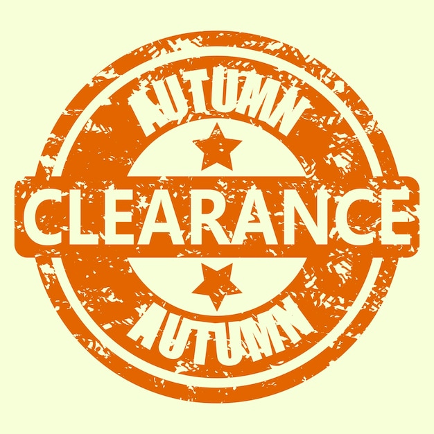 Rubber stamp to clearance autumn