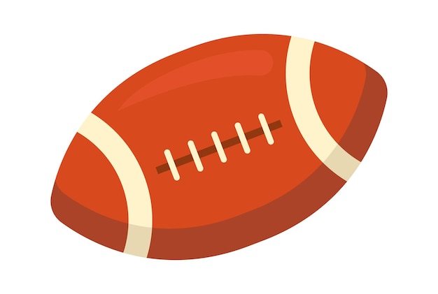 Rugby ball Sports icon Vector illustration