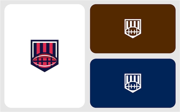 rugby logo american football logo design template