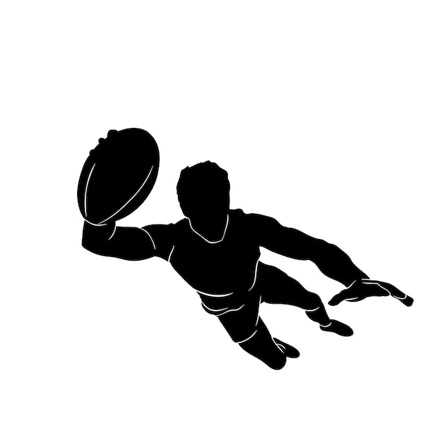 rugby sevens silhouette illustration