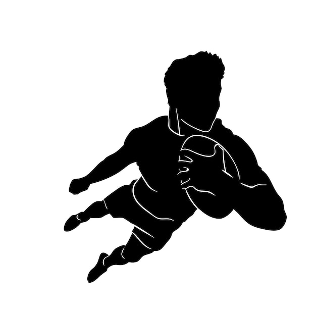 rugby sevens silhouette illustration