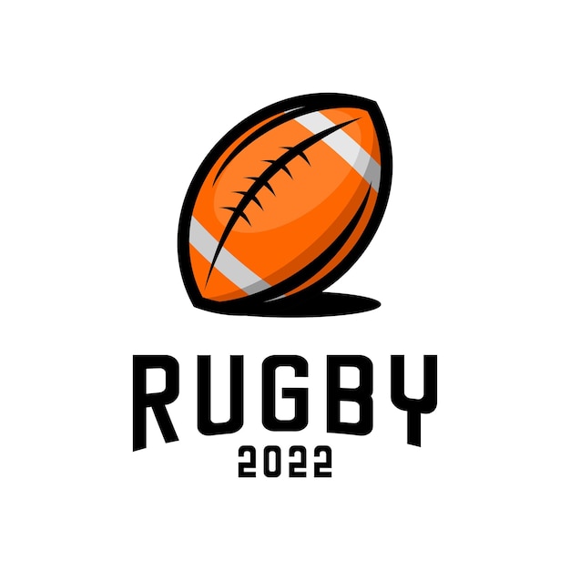 rugby sport ball vector design