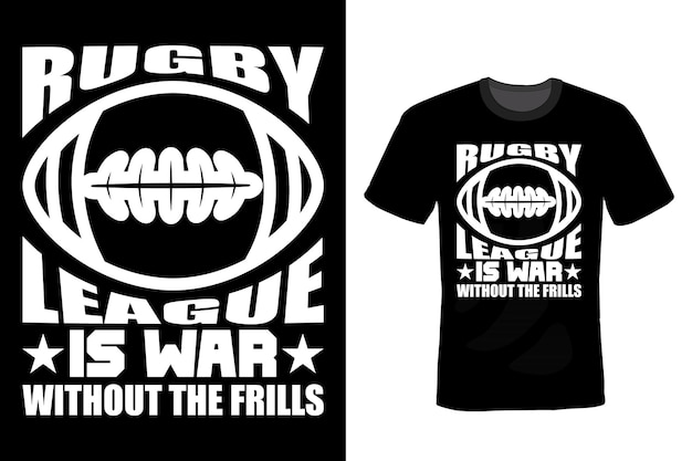 Rugby T shirt design typography vintage