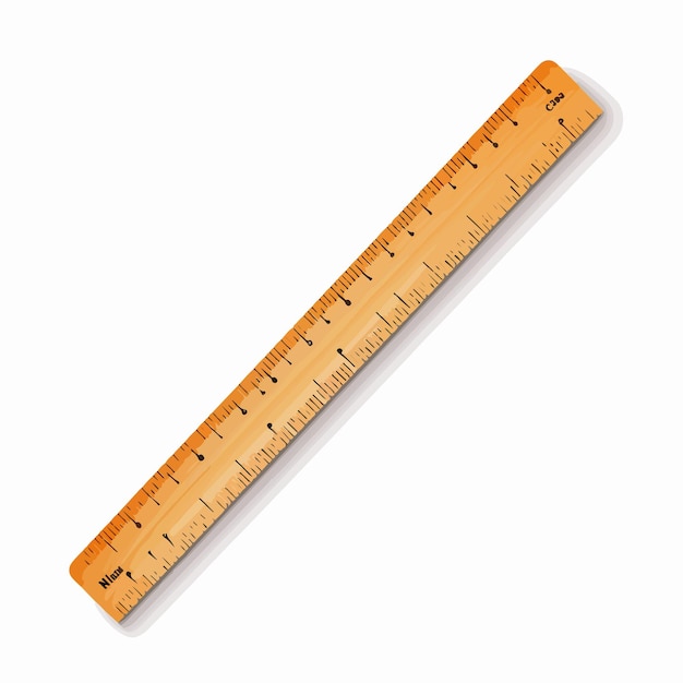 Vector ruler vector illustration isolated on white background