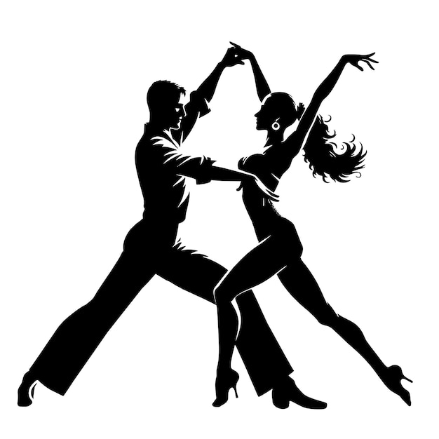 Vector rumba dance illustration