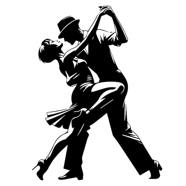 Vector rumba dance illustration