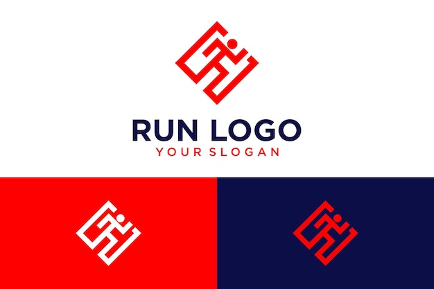 run logo design with speed