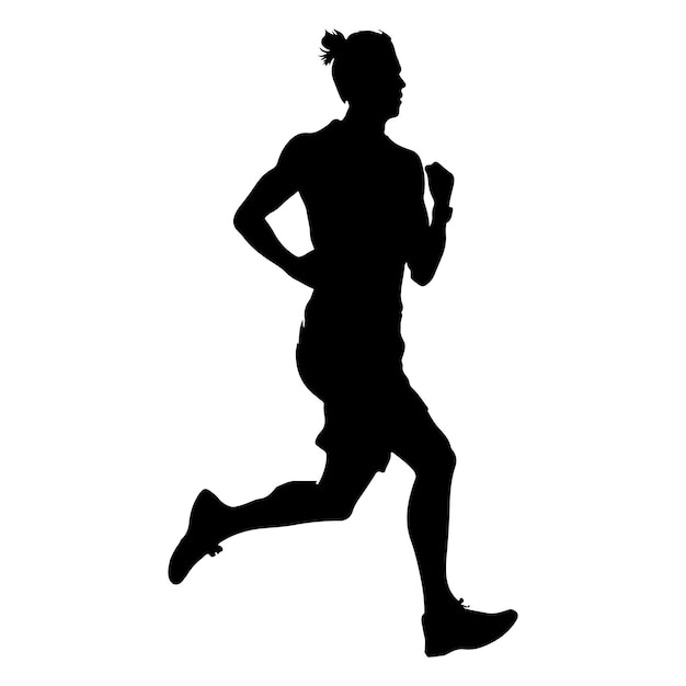 Running Athlete Silhouette illustration