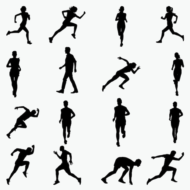 Running Silhouettes 