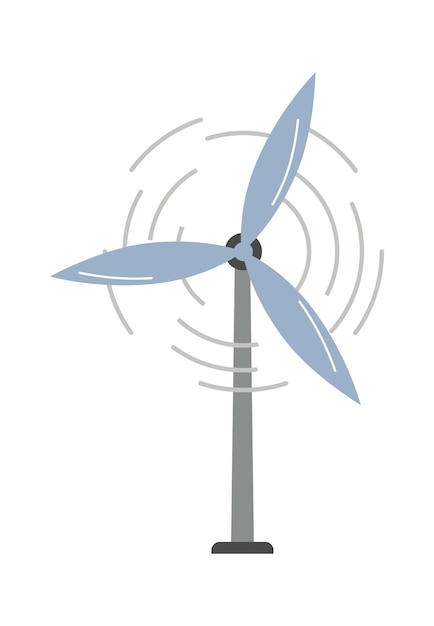 Running wind generator Environment Icon Vector illustration