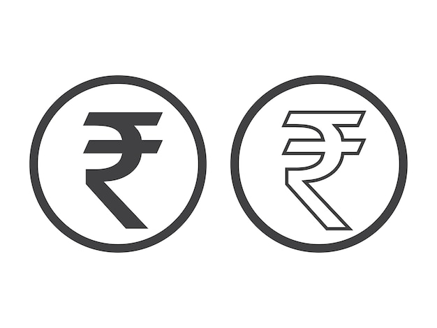 Rupee Currency Icon Isolated on white background