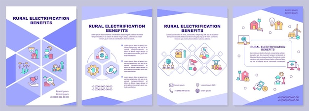 Rural electrification benefits brochure template