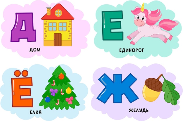 Russian alphabet small 2